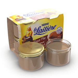 3d cream chocolate