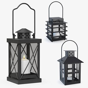 Candle Lantern Collecton 3D model