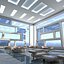 modern interior hall 3d max
