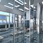 modern interior hall 3d max
