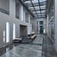 modern interior hall 3d max