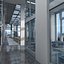modern interior hall 3d max