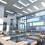 modern interior hall 3d max