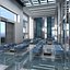 modern interior hall 3d max