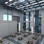 modern interior hall 3d max