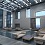 modern interior hall 3d max