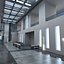 modern interior hall 3d max