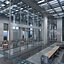 modern interior hall 3d max