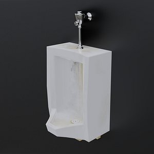 3D model dirty urinal