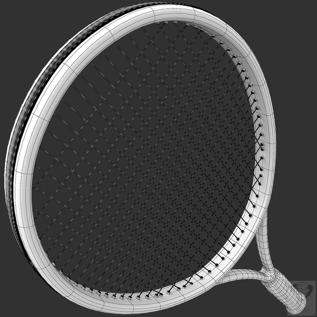 tennis racket head speed 3d model