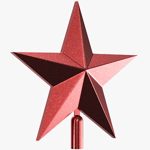 Detailed Red Tree Topper