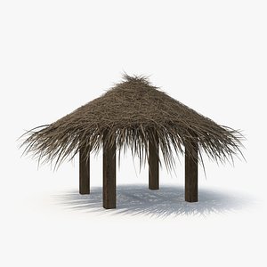 3D model Straw Beach Tent
