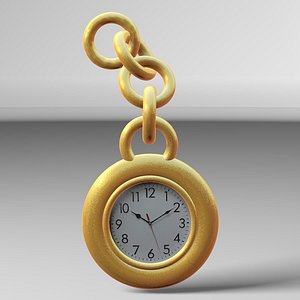 3d model of pocket watch