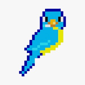Pixel Bird Symbol