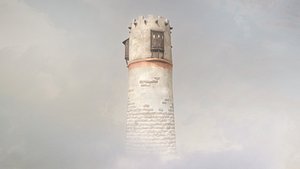 medieval dragon tower 04 3D model