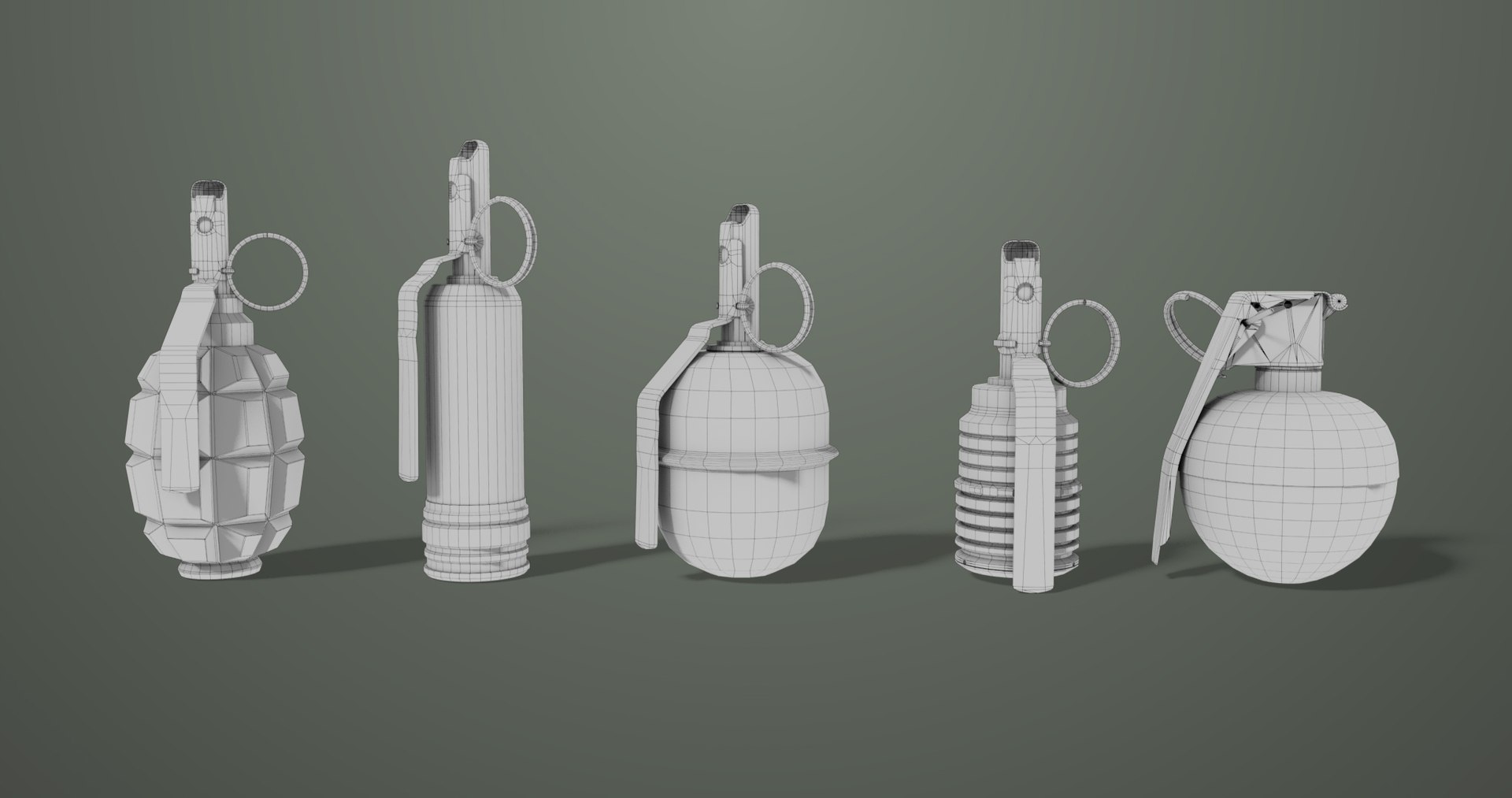5 Fragmentation Grenades Single Mat All PBR Unity UE Textures 3D model https://p.turbosquid.com/ts-thumb/de/lBXumI/Lt/5fragmentationwireframe_00000/jpg/1716980650/1920x1080/fit_q87/3f47c836bbec5fc173c9dc6b0cd0141af80daebe/5fragmentationwireframe_00000.jpg