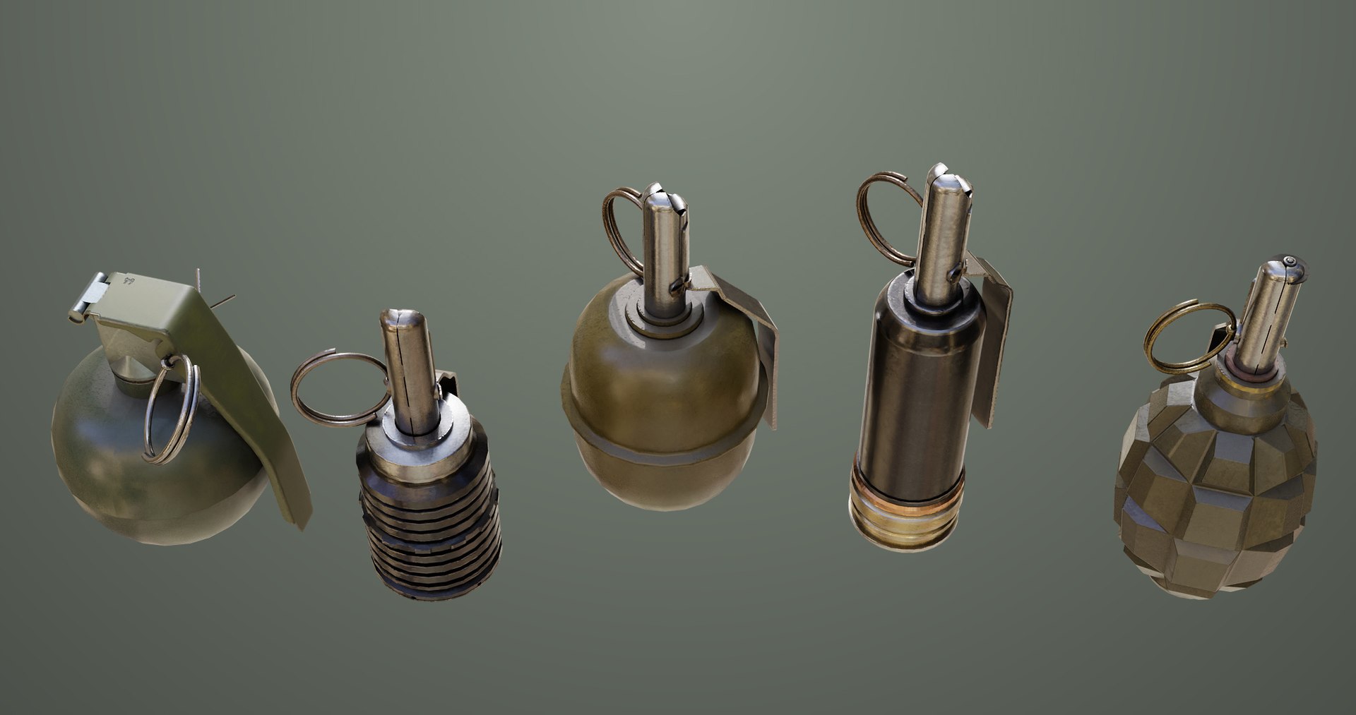 5 Fragmentation Grenades Single Mat All PBR Unity UE Textures 3D model https://p.turbosquid.com/ts-thumb/de/lBXumI/j0/5fragmentationgrenades_00027/jpg/1716980479/1920x1080/fit_q87/fbcdd0217c823a53eb104d321f642139a4c44436/5fragmentationgrenades_00027.jpg