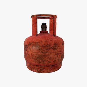 propane gas bottle 5l 3D model