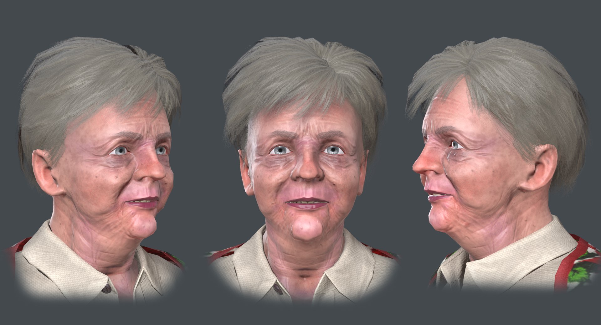 Grandma Body Clothes 3D Model - TurboSquid 1446877