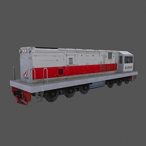 3D train locomotive