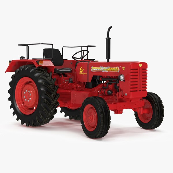 Mahindra 595DI Turbomax Tractor Rigged for Maya 3D model