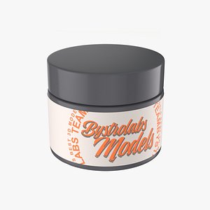 3D Cosmetic Cream Jar