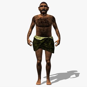 Neanderthal T-Pose Fur 3D model - TurboSquid 2089909