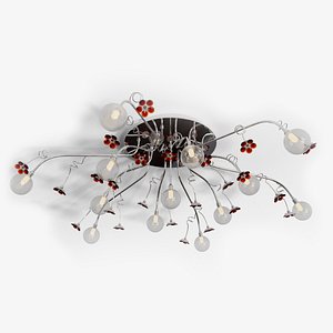 Chandelier - Branching 13 Bulbs Ceiling  Light Hanging Lamp 3D model