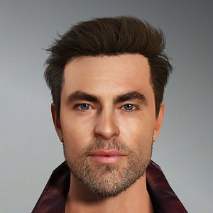 Chris Pine Character 3D model