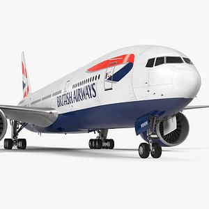 boeing 777-200 british airways 3d max