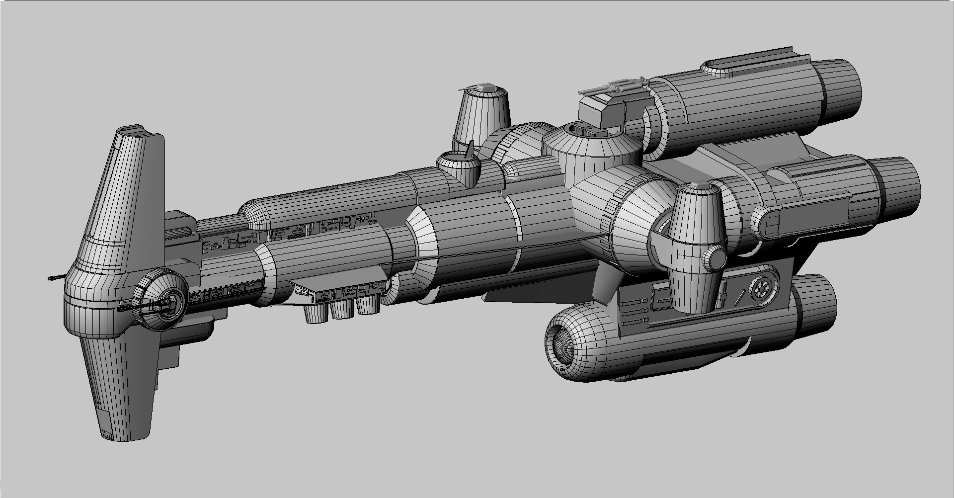 Hammerhead corvette 3D model TurboSquid 1167932