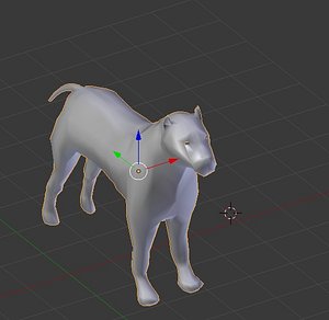 3D dog model