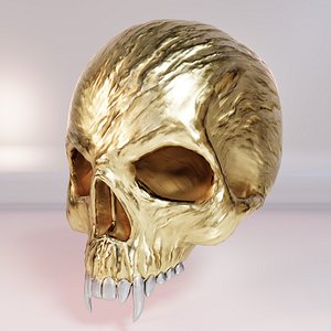 Golden Skull 3D model