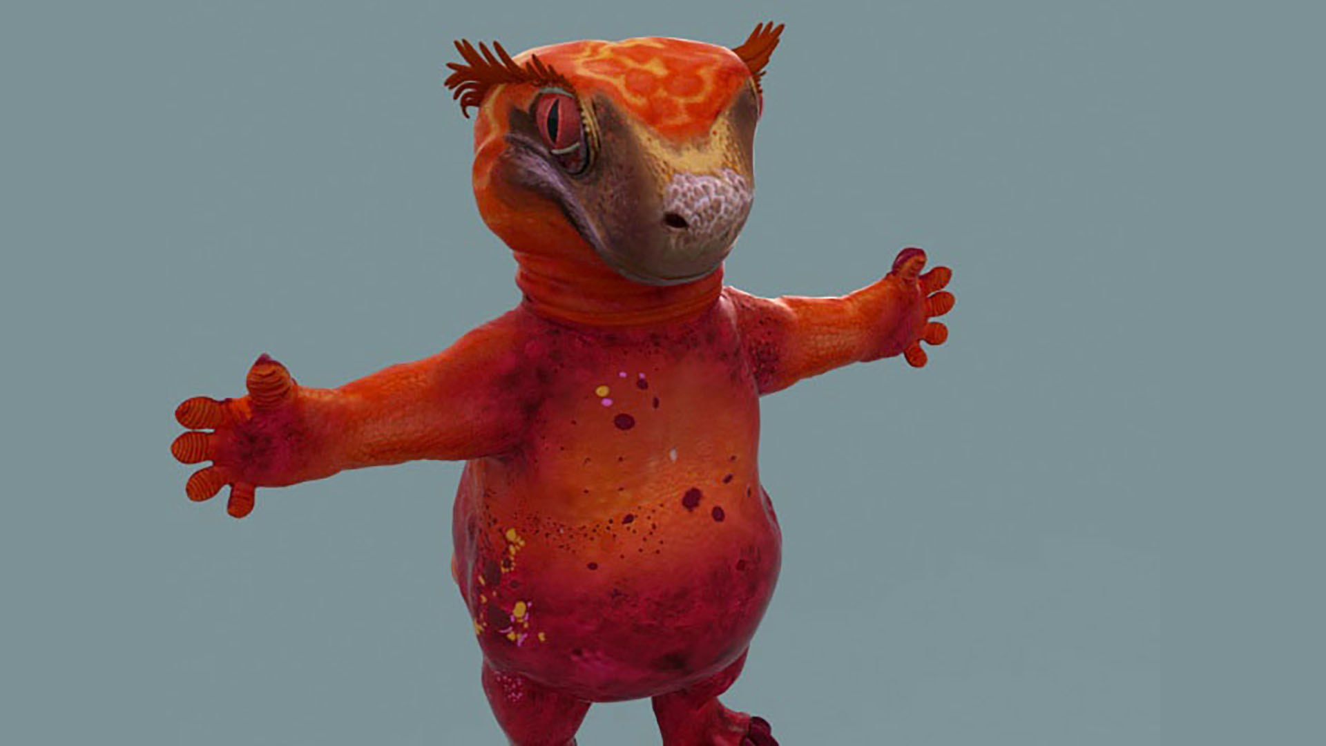 gecko lizard molmoly animating 3D model https://p.turbosquid.com/ts-thumb/df/HqptYD/Wc/molmoli_solid_06/jpg/1607110415/1920x1080/fit_q87/645ba2f6174be4daecfe21539a7b260e472e2c56/molmoli_solid_06.jpg