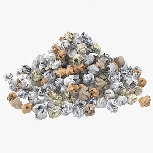 Crumpled Paper Pile model