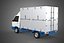3D model MAIL POST POSTAL SERVIC DELIVERY BOX CUBE TRUCK VAN CAR VEHICLE