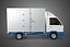 3D model MAIL POST POSTAL SERVIC DELIVERY BOX CUBE TRUCK VAN CAR VEHICLE