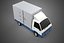3D model MAIL POST POSTAL SERVIC DELIVERY BOX CUBE TRUCK VAN CAR VEHICLE