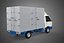 3D model MAIL POST POSTAL SERVIC DELIVERY BOX CUBE TRUCK VAN CAR VEHICLE