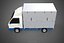 3D model MAIL POST POSTAL SERVIC DELIVERY BOX CUBE TRUCK VAN CAR VEHICLE