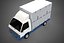 3D model MAIL POST POSTAL SERVIC DELIVERY BOX CUBE TRUCK VAN CAR VEHICLE