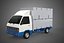 3D model MAIL POST POSTAL SERVIC DELIVERY BOX CUBE TRUCK VAN CAR VEHICLE