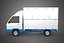 3D model MAIL POST POSTAL SERVIC DELIVERY BOX CUBE TRUCK VAN CAR VEHICLE