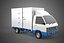 3D model MAIL POST POSTAL SERVIC DELIVERY BOX CUBE TRUCK VAN CAR VEHICLE