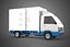 3D model MAIL POST POSTAL SERVIC DELIVERY BOX CUBE TRUCK VAN CAR VEHICLE