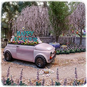 Easter Egg Hunt Blender Scene