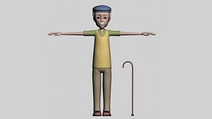 character rig 3D model