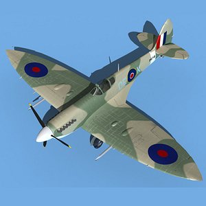 3D model Supermarine Spitfire Mk VIIIb V05