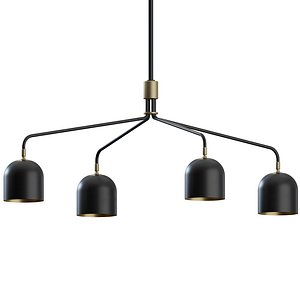 Howard Chandelier 4 Long Arm by Gubi