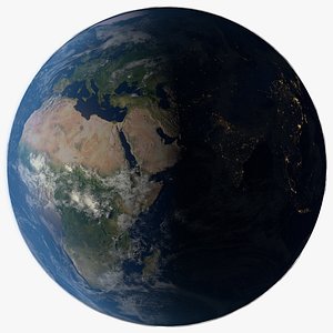 photorealistic planet earth 3D model